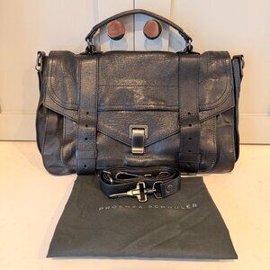 Authentic Proenza Schouler PS1 Medium Satchel – Black